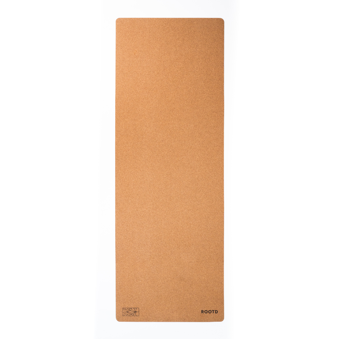 ROOTD Elite Mat 4mm thick Bare design eco non-toxic cork exercise mat