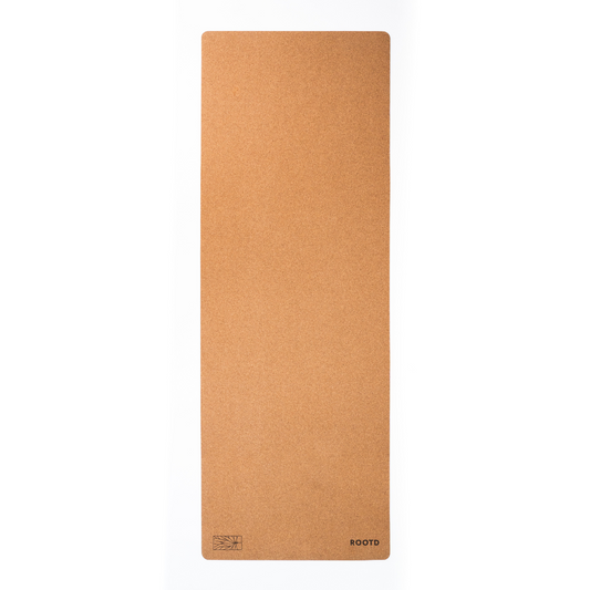 ROOTD Elite Mat 4mm thick Bare design eco non-toxic cork exercise mat