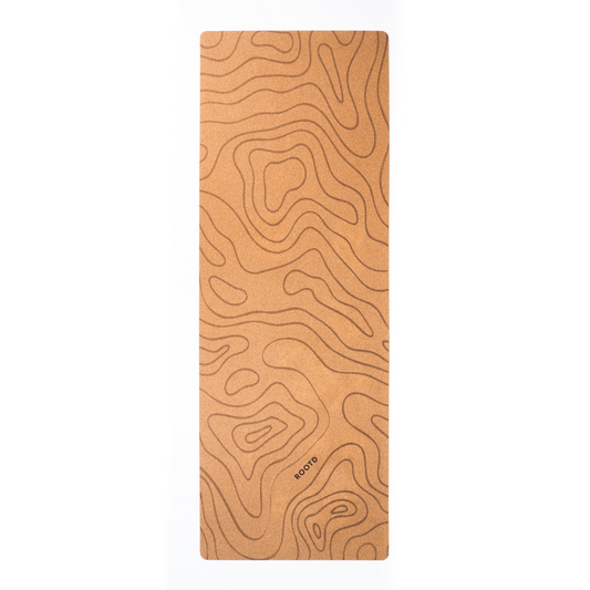 ROOTD Elite Mat 4mm thick Terra design eco non-toxic cork exercise mat